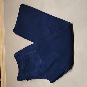 Loft Size 6 P Dark Blue Corduory "Original Boot" Jean Style Pants, Exc Used Cond